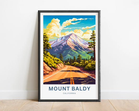 Mount Baldy Travel Poster