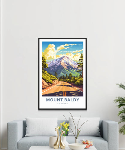 Mount Baldy Travel Poster