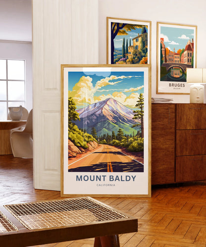 Mount Baldy Travel Poster