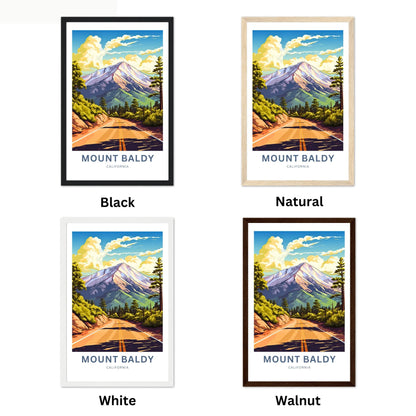 Mount Baldy Travel Poster