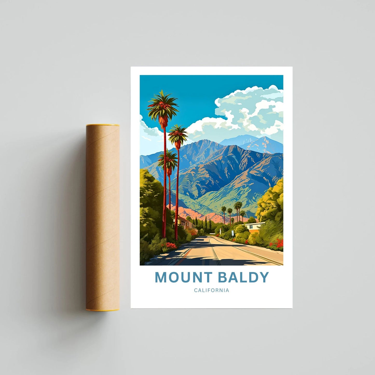 Mount Baldy Travel Poster