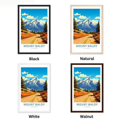 Mount Baldy Travel Poster