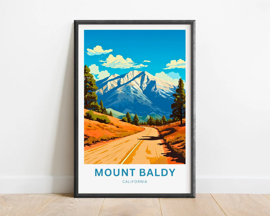 Mount Baldy Travel Poster