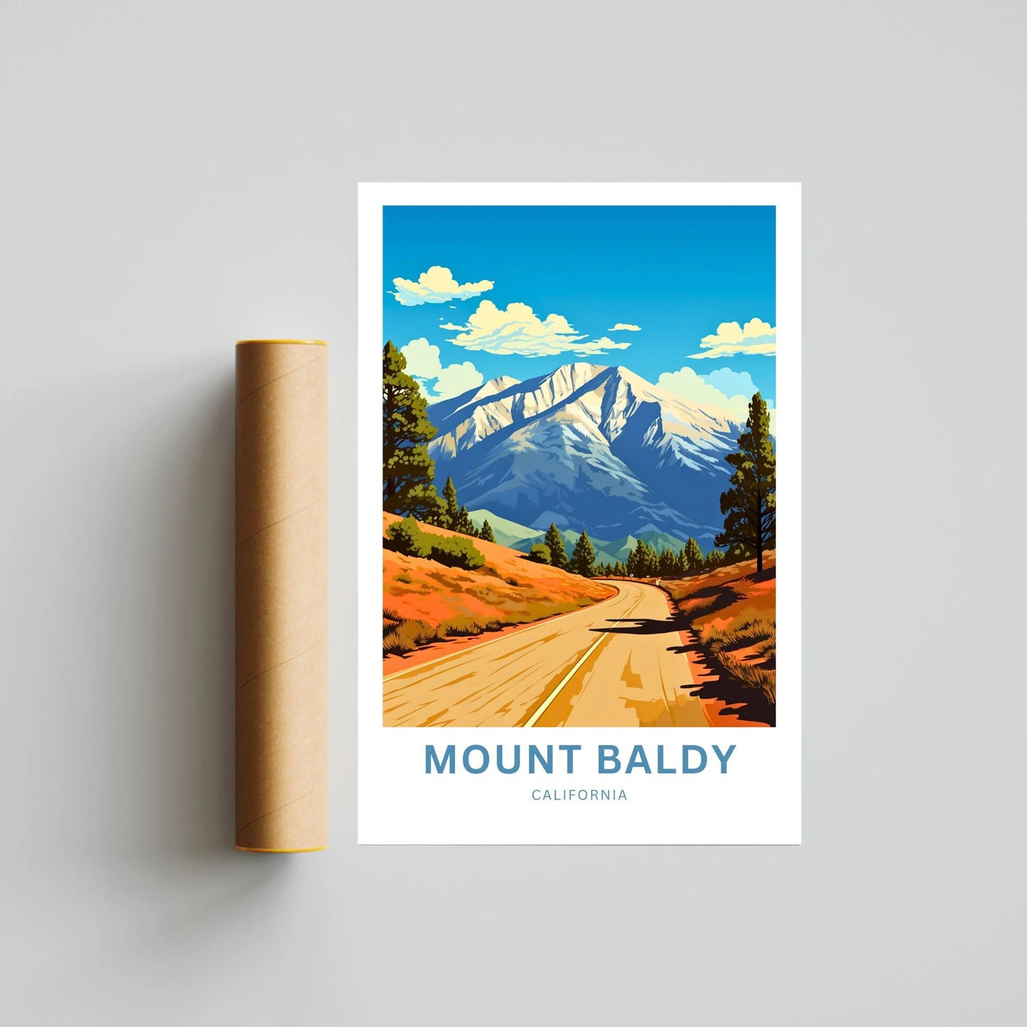 Mount Baldy Travel Poster