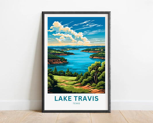 Lake Travis Travel Poster