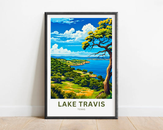 Lake Travis Travel Poster