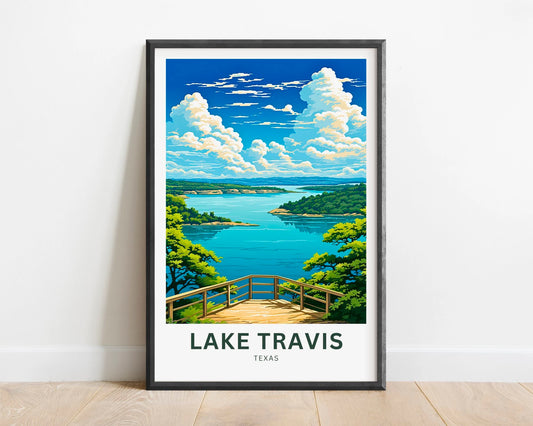 Lake Travis Travel Poster