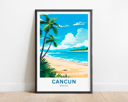 Cancun Travel Poster