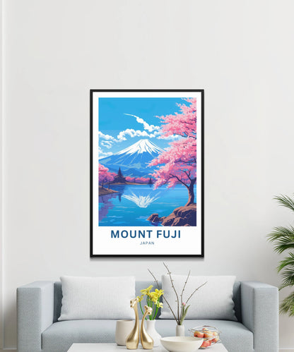 Mount Fuji Travel Poster