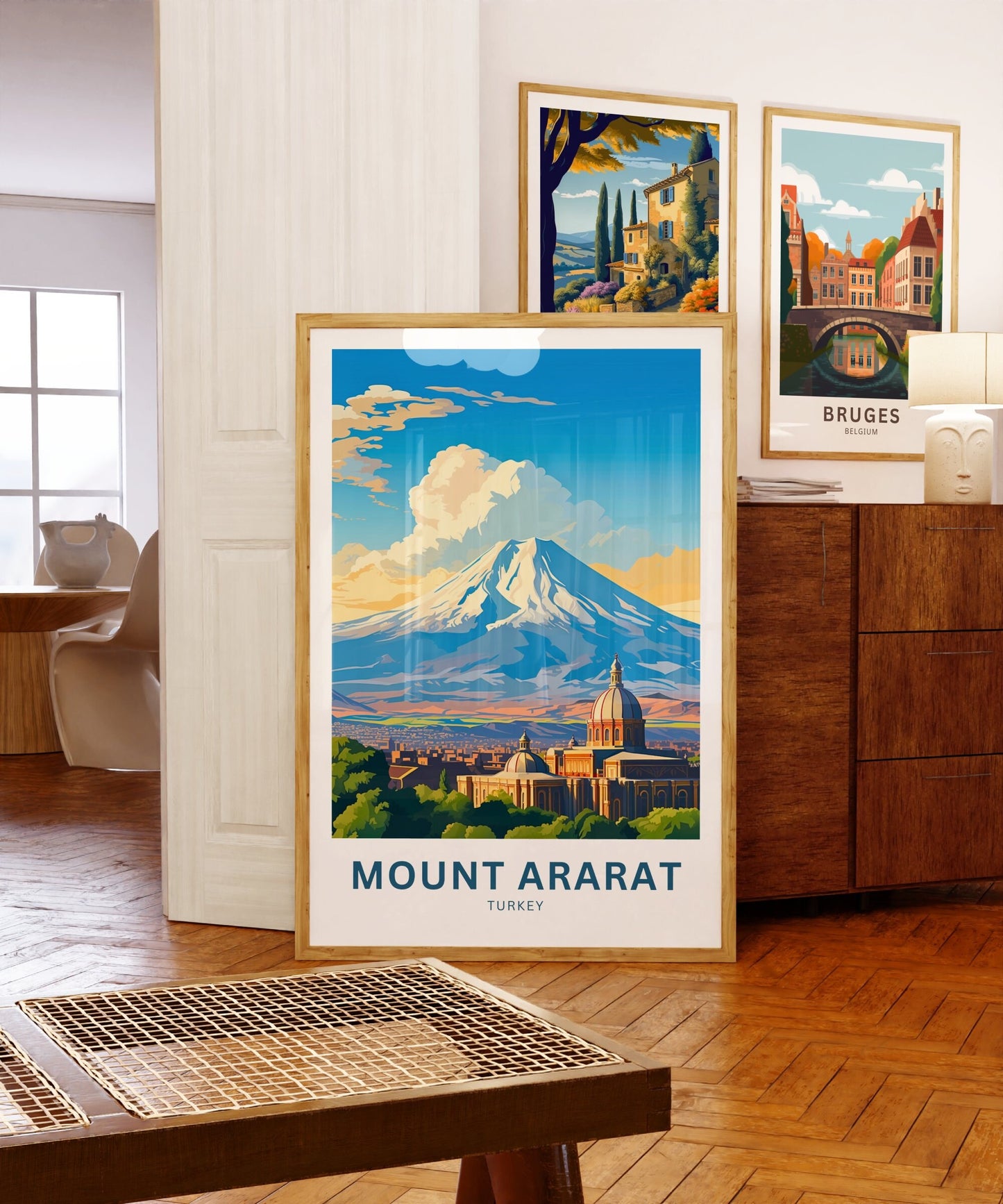 Mount Ararat Travel Print - Mount Ararat poster, Turkey Wall Art, Framed present, Gift Turkey States Present - TravelTreasureCo