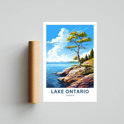 Lake Ontario Travel Poster