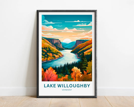 Lake Willoughby Travel Poster