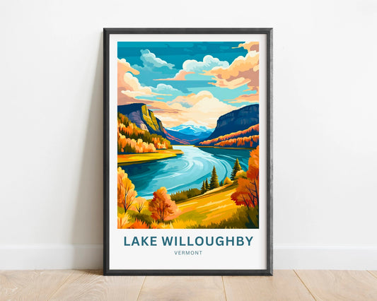 Lake Willoughby Travel Poster