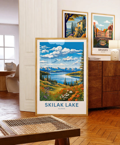 Skilak Lake Travel Poster