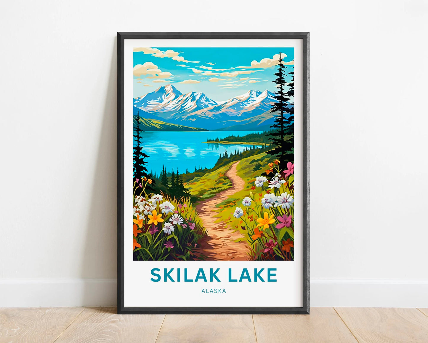 Skilak Lake Travel Poster