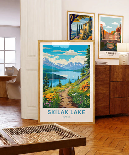 Skilak Lake Travel Poster