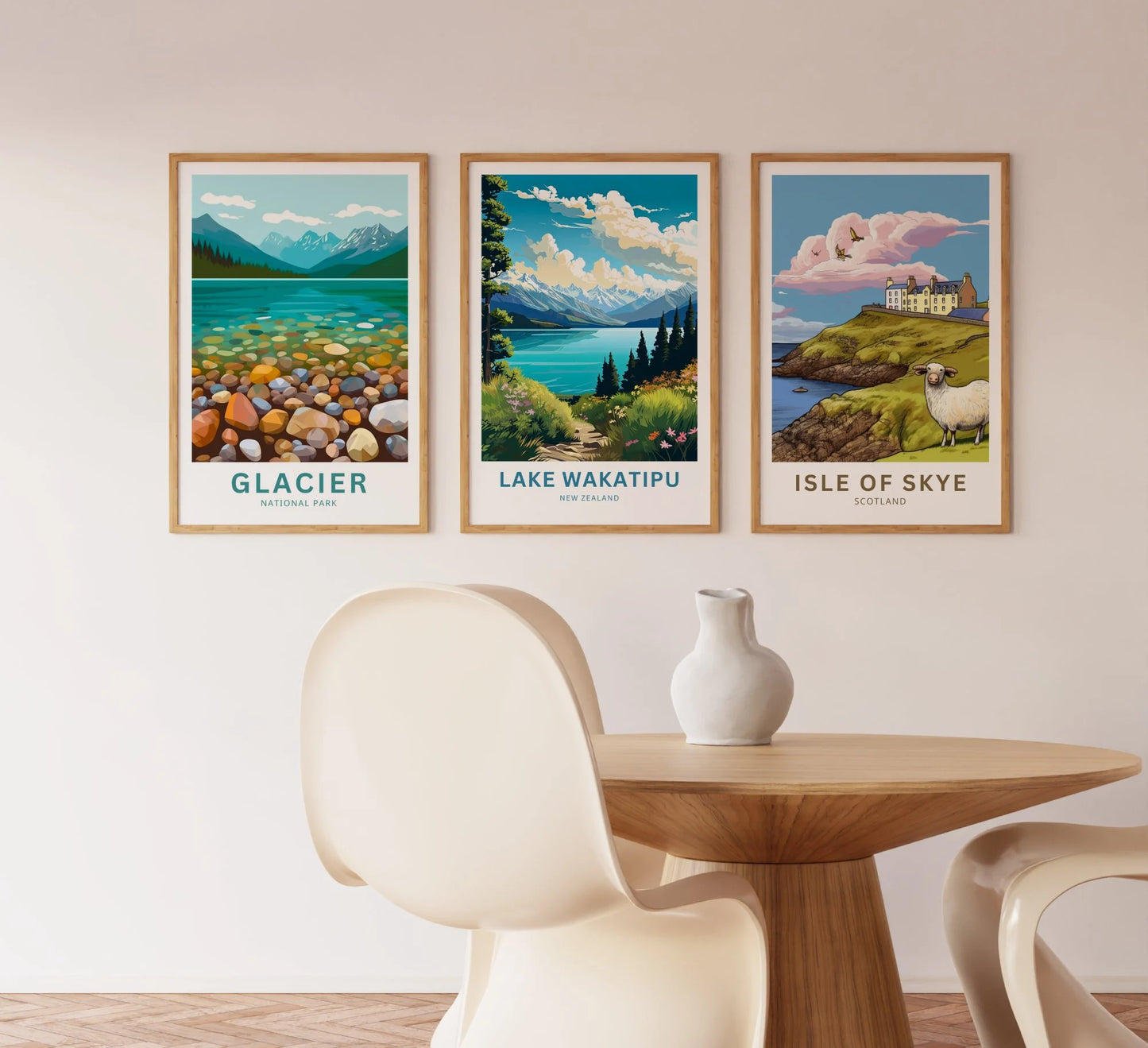 Lake Wakatipu Travel Poster