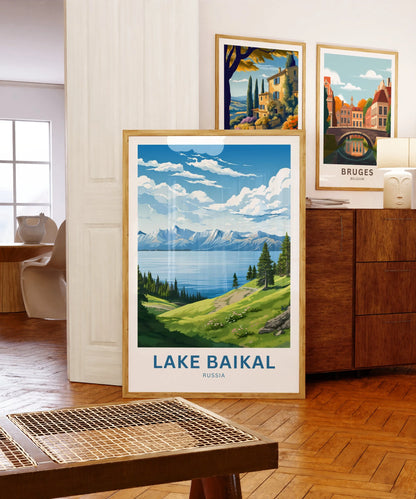 Lake Baikal Travel Poster
