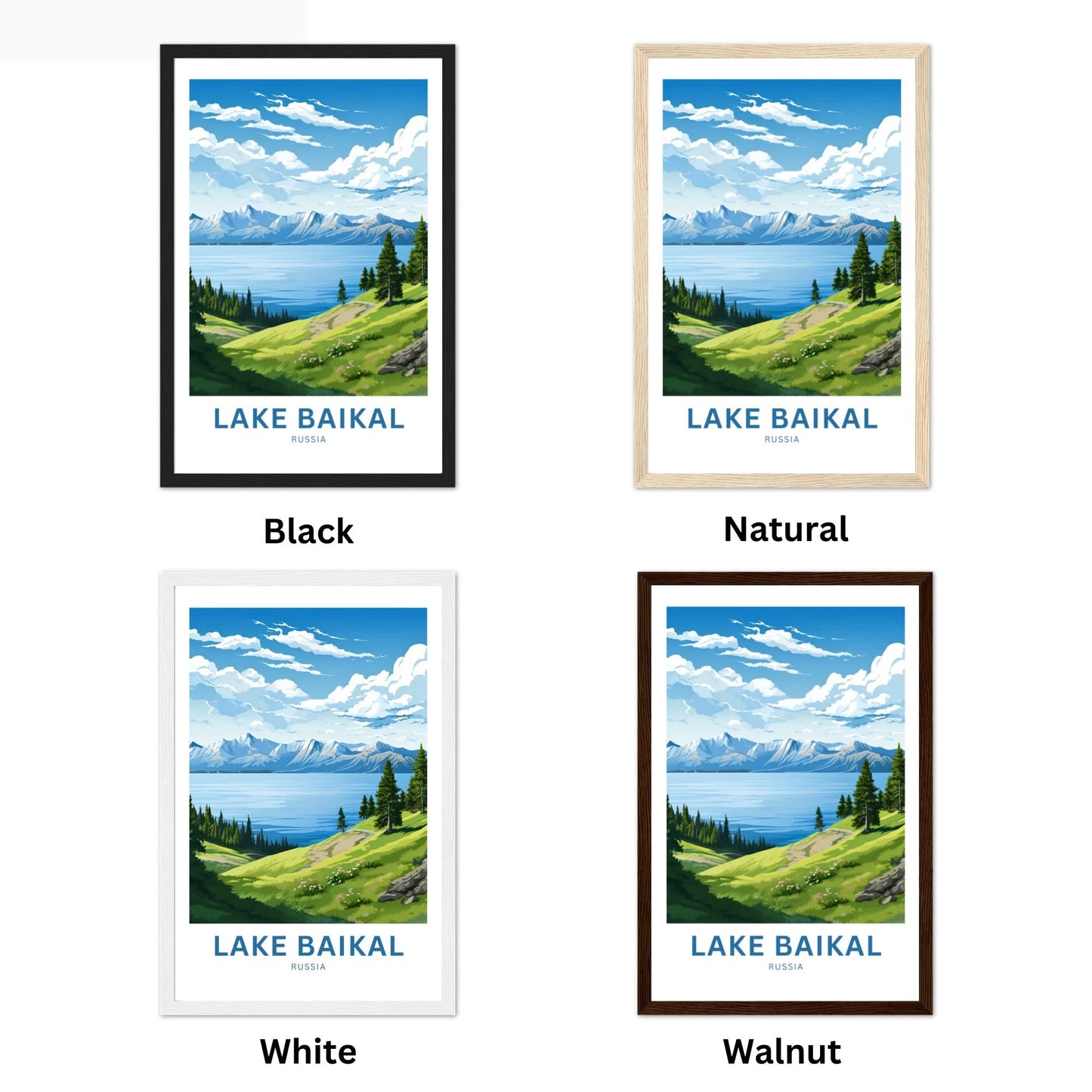 Lake Baikal Travel Poster