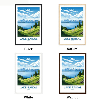 Lake Baikal Travel Poster