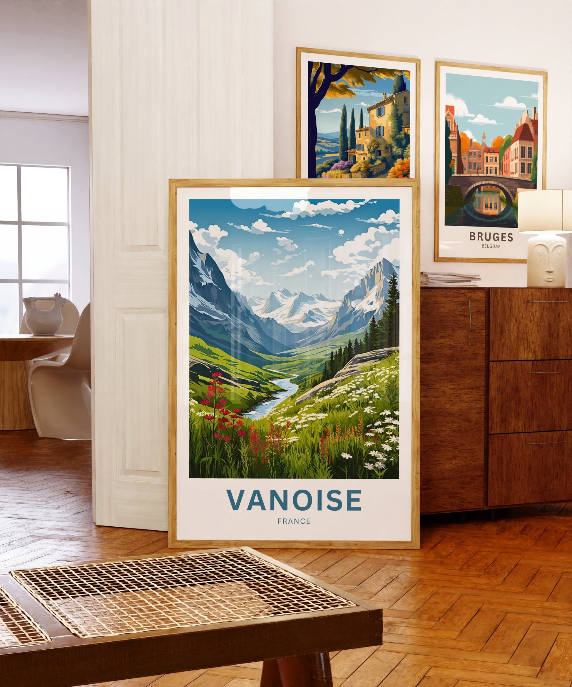 Vanoise Travel Print - Vanoise poster, France Wall Art, Framed present, Gift France Present - TravelTreasureCo