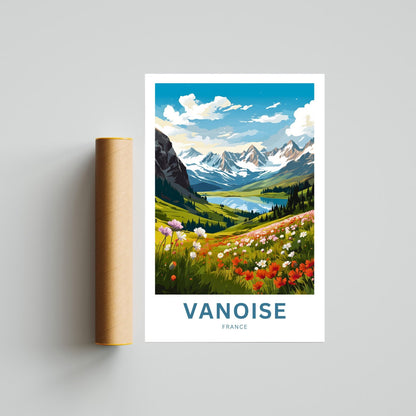 Vanoise Travel Print - Vanoise poster, France Wall Art, Framed present, Gift France Present - TravelTreasureCo