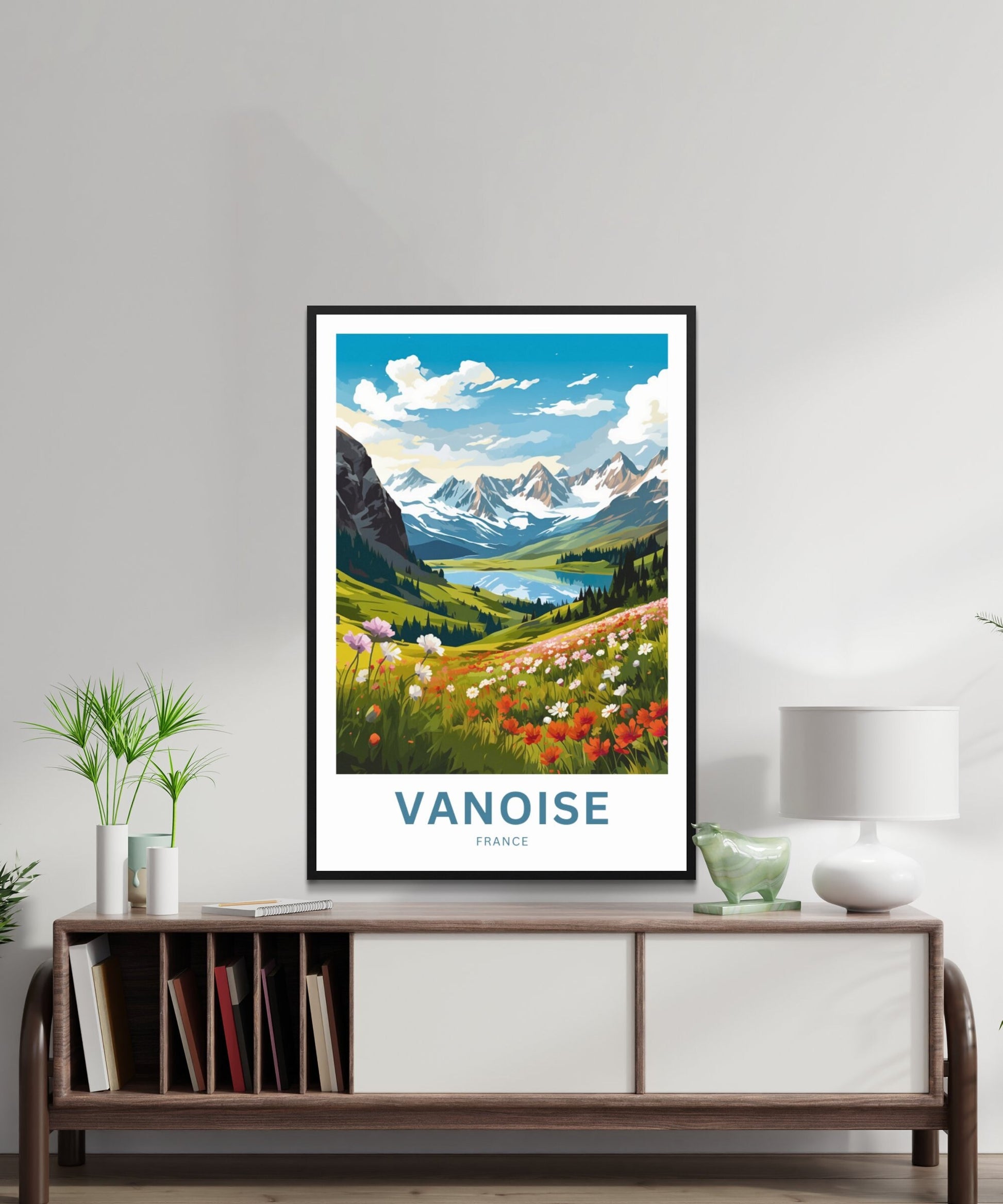 Vanoise Travel Print - Vanoise poster, France Wall Art, Framed present, Gift France Present - TravelTreasureCo