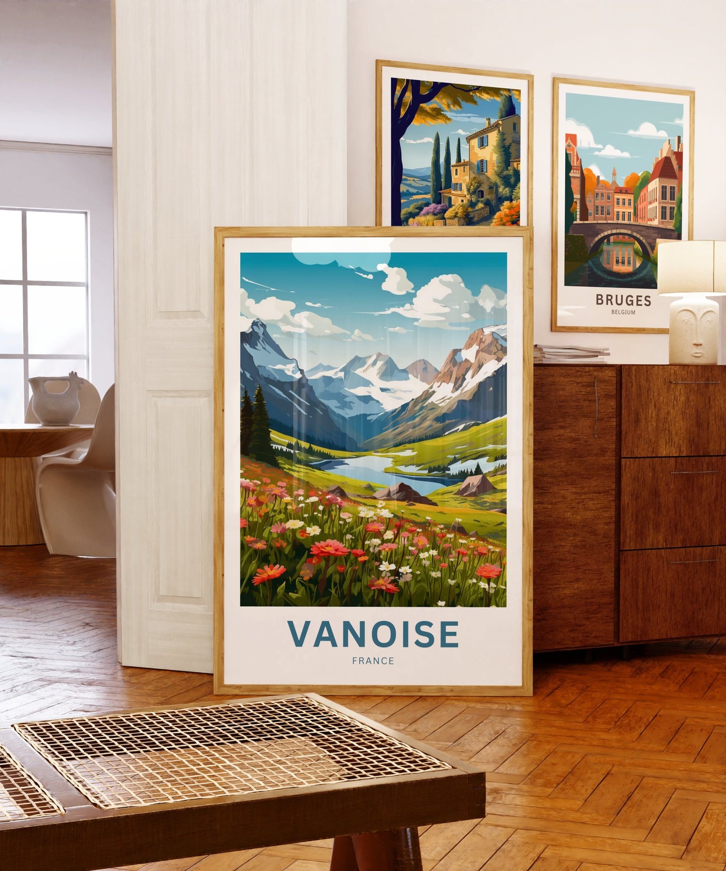 Vanoise Travel Print - Vanoise poster, France Wall Art, Framed present, Gift France Present - TravelTreasureCo