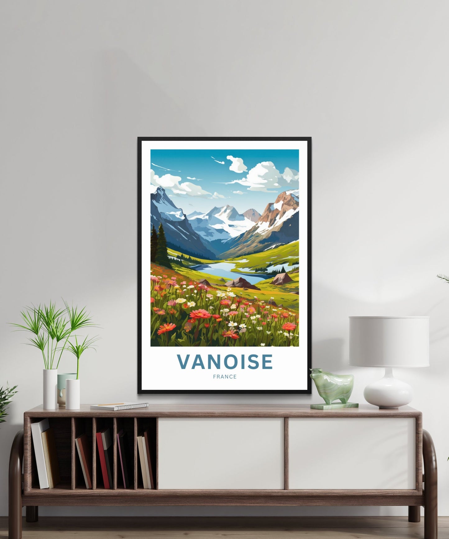 Vanoise Travel Print - Vanoise poster, France Wall Art, Framed present, Gift France Present - TravelTreasureCo