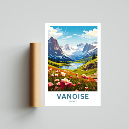 Vanoise Travel Print - Vanoise poster, France Wall Art, Framed present, Gift France Present - TravelTreasureCo