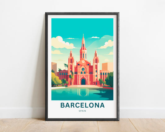 Barcelona Travel Poster