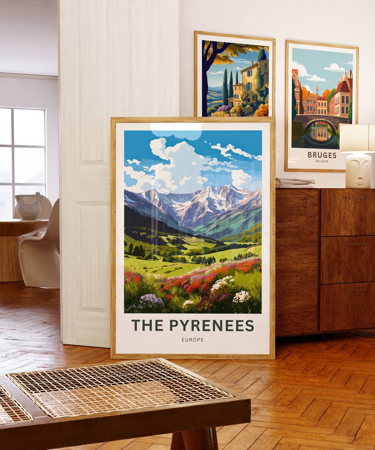 The Pyrenees Travel Print - The Pyrenees poster, Europe Wall Art, Framed present, Gift Europe Present - TravelTreasureCo