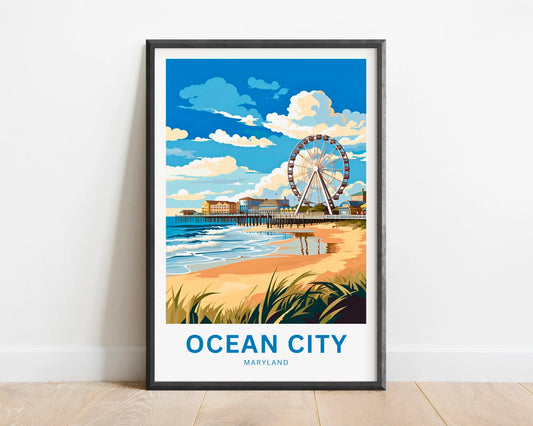 Ocean City Travel Poster