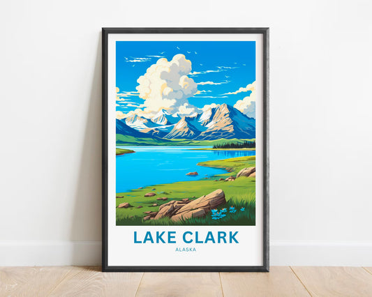Lake Clark Travel Poster