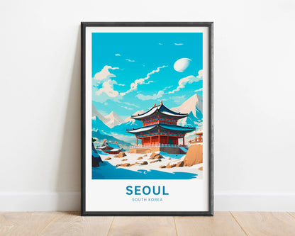 Seoul Travel Poster