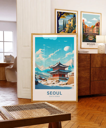 Seoul Travel Poster