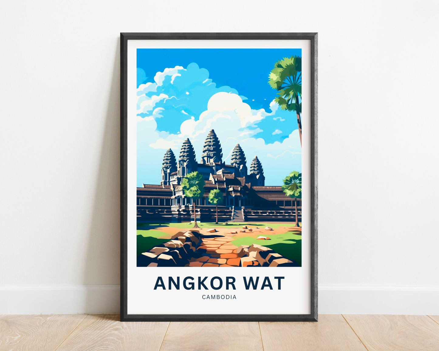 Angkor Wat Travel Poster