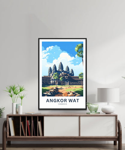 Angkor Wat Travel Poster