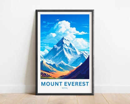 Mount Everest Travel Poster