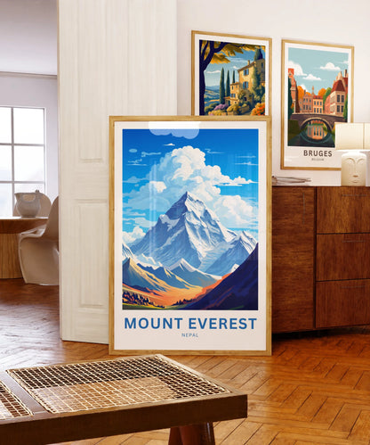 Mount Everest Travel Poster