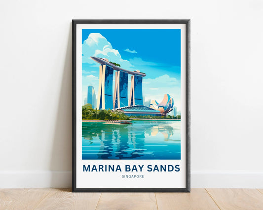 Marina Bay Sands Travel Poster