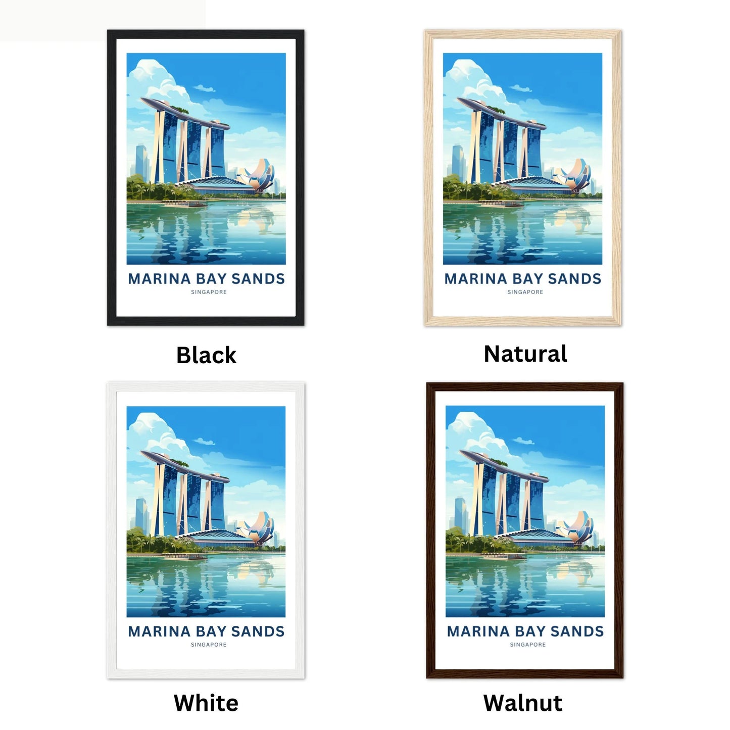 Marina Bay Sands Travel Poster