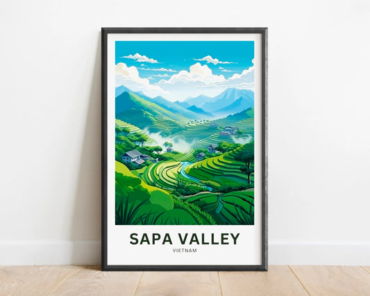 Sapa Valley Travel Poster