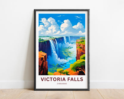 Victoria Falls Travel Poster