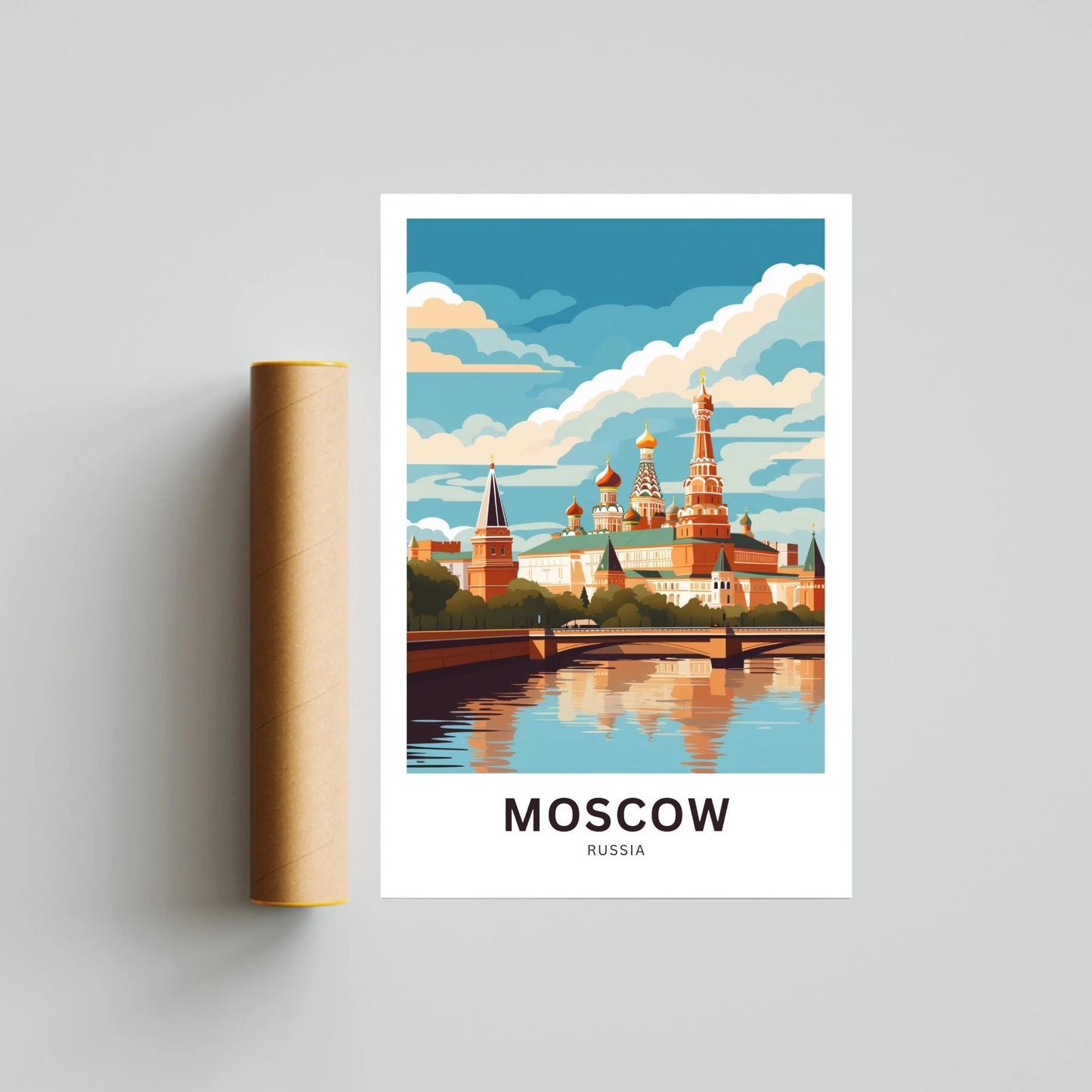 Moscow Travel Poster