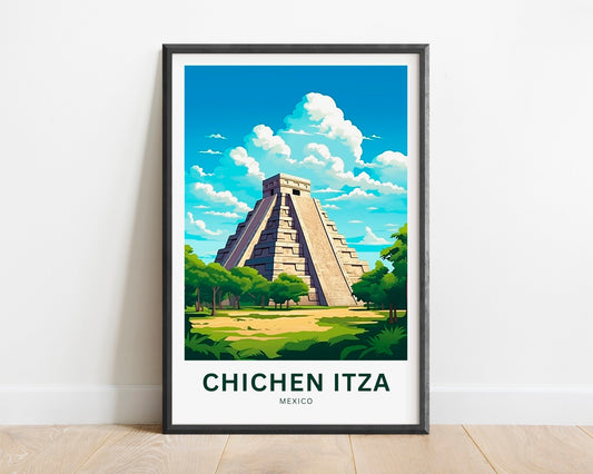 Chichen Itza Travel Poster