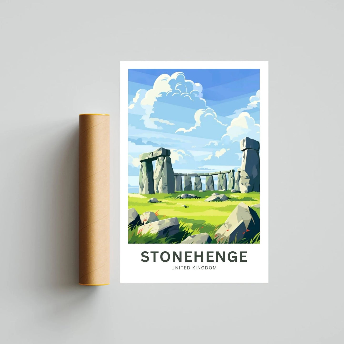 Stonehenge Travel Poster