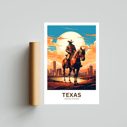 Texas Travel Poster