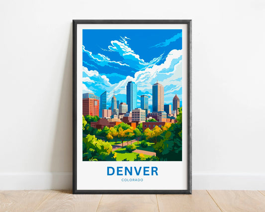 Denver Travel Poster
