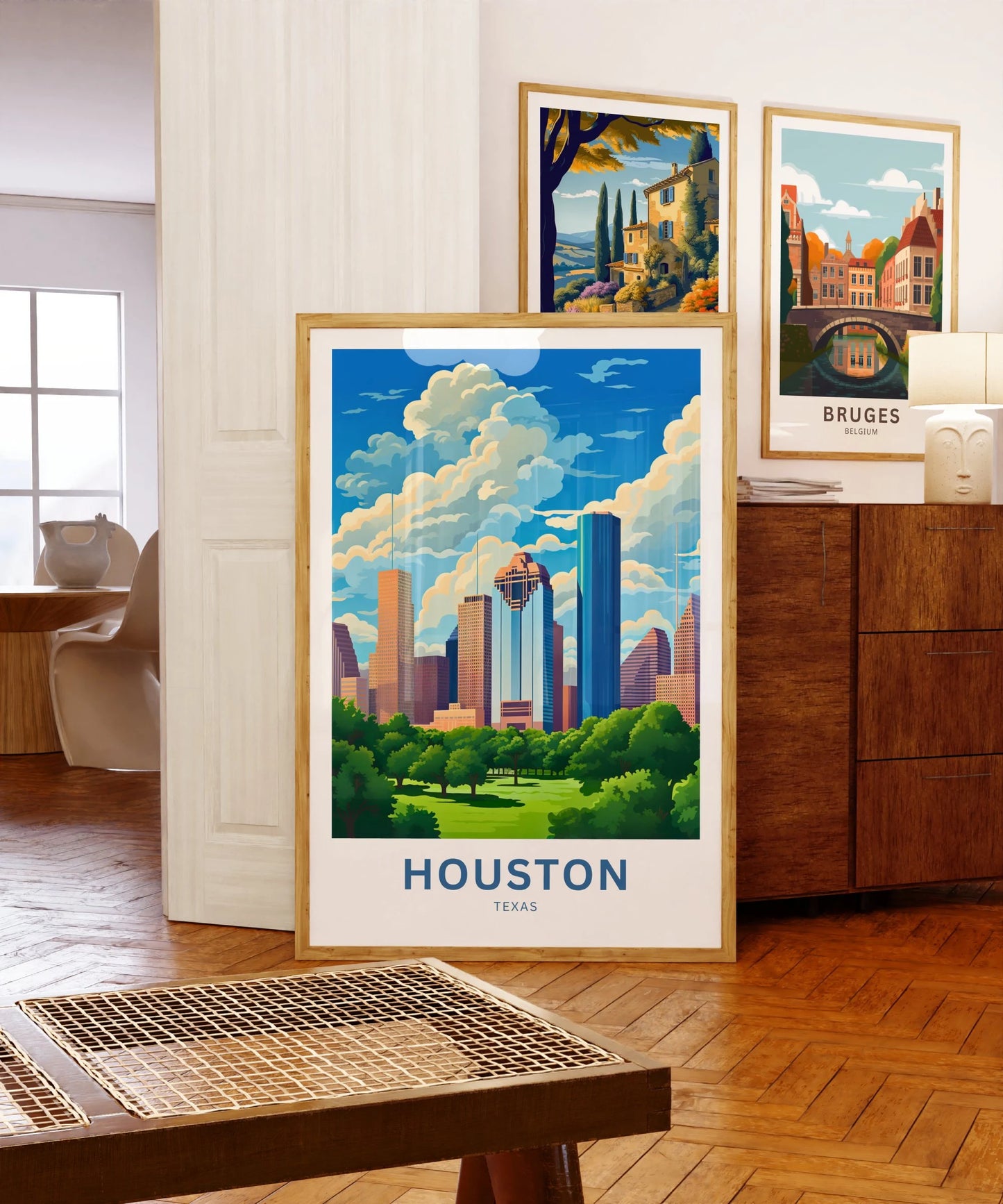 Houston Travel Poster